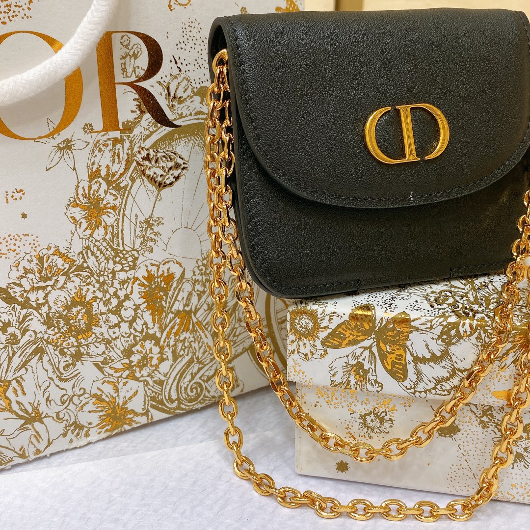 dior23新款DIORBOBBY腰带可拆卸小包饰以磁性扣环搭配装饰性CD扣金色马鞍包光滑牛皮2.0cm