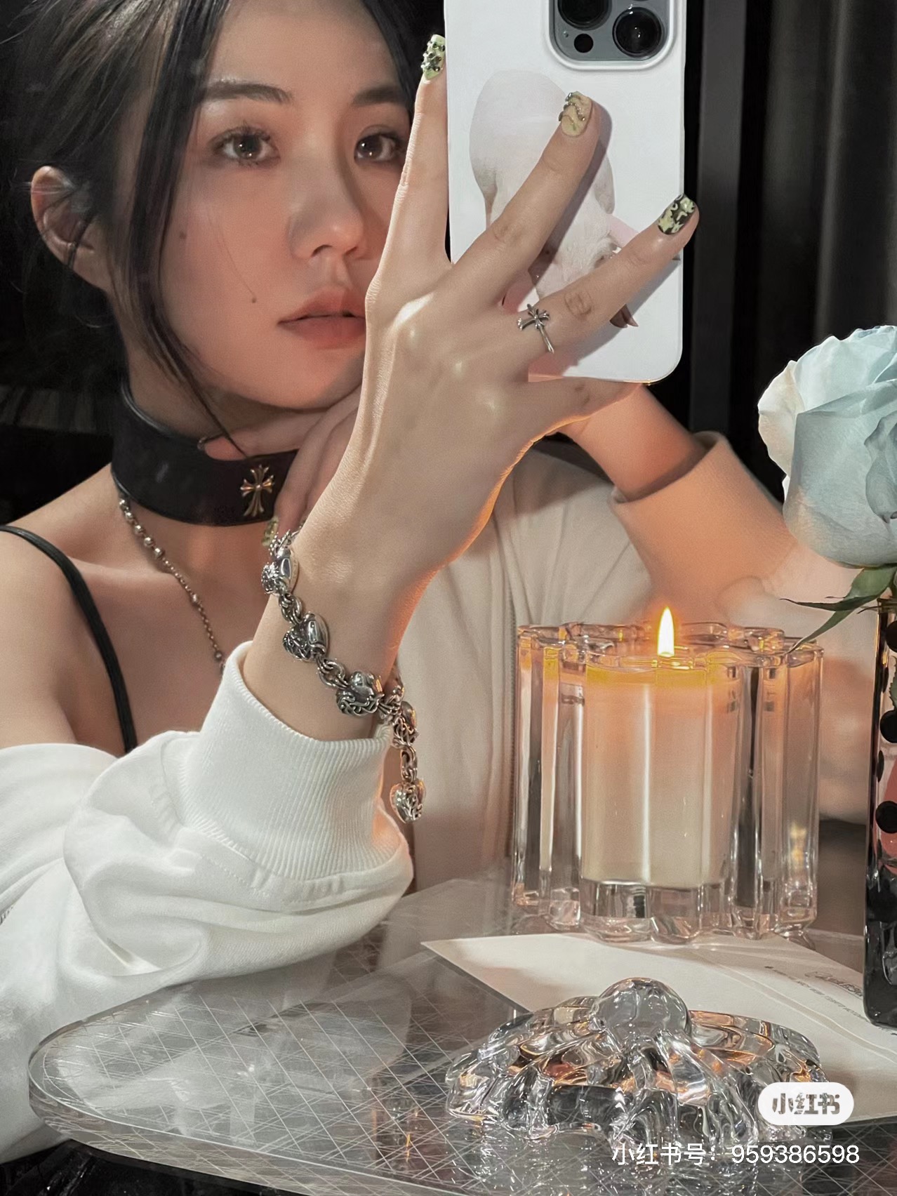 Chrome Hearts Hearts 克罗心爱心藤蔓手链丨情侣必收
