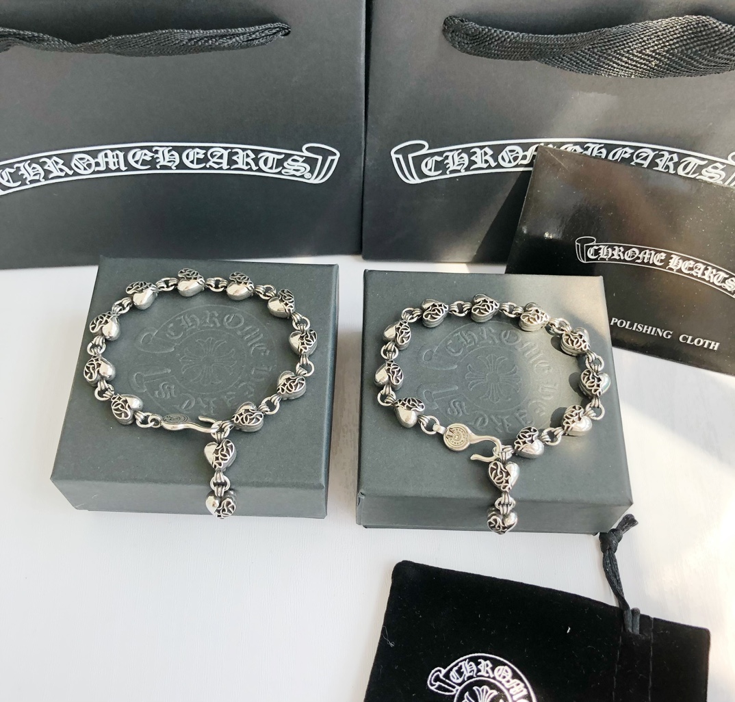 Chrome Hearts Hearts 克罗心爱心藤蔓手链丨情侣必收