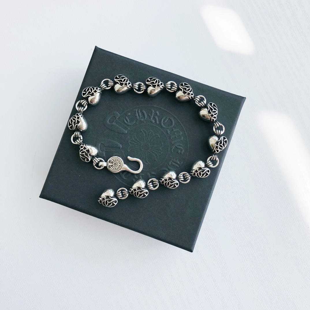 Chrome Hearts Hearts 克罗心爱心藤蔓手链丨情侣必收