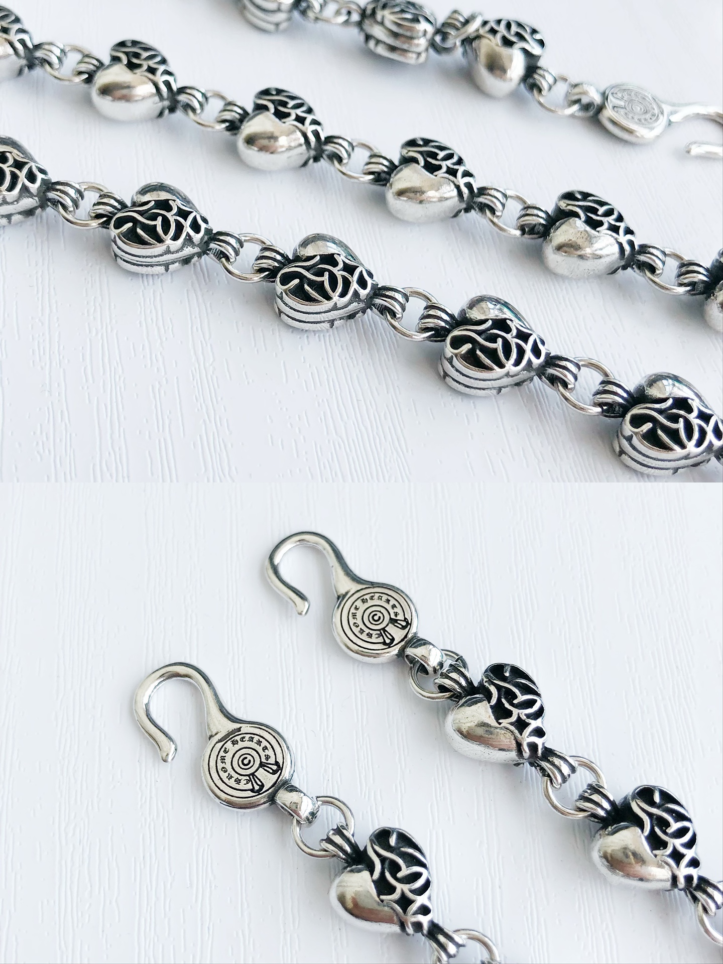 Chrome Hearts Hearts 克罗心爱心藤蔓手链丨情侣必收
