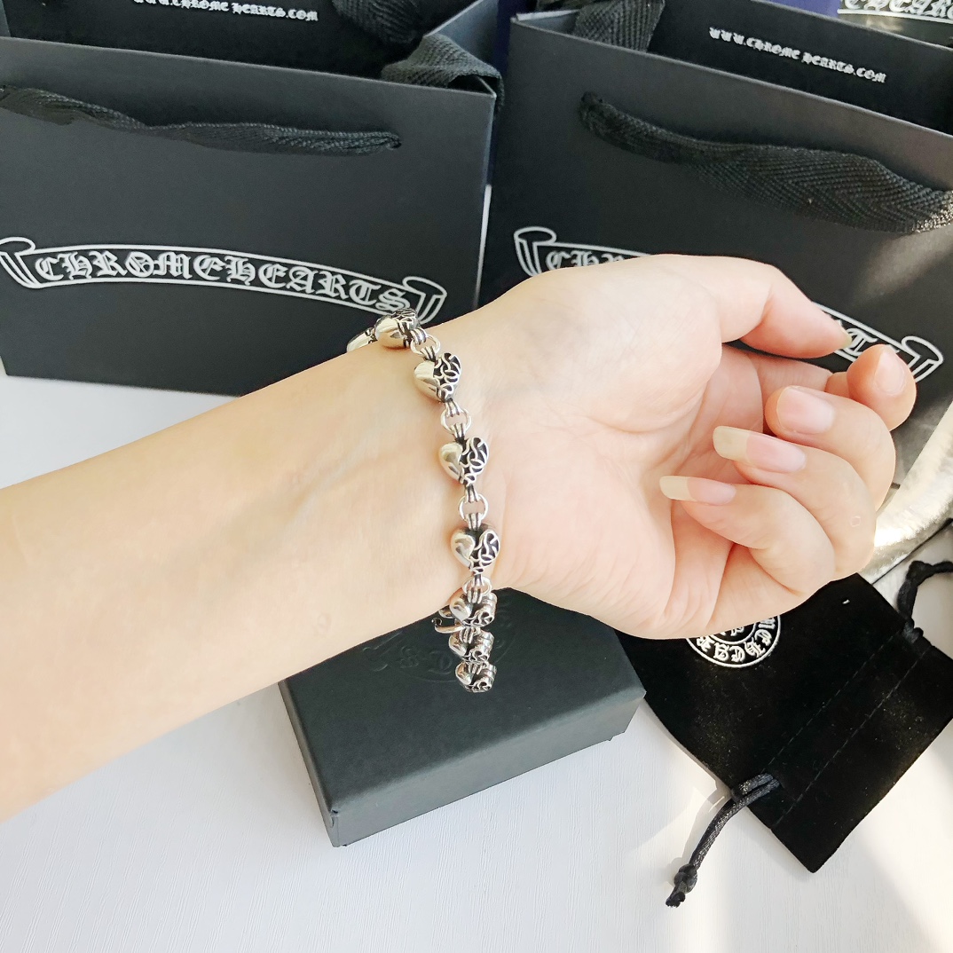 Chrome Hearts Hearts 克罗心爱心藤蔓手链丨情侣必收