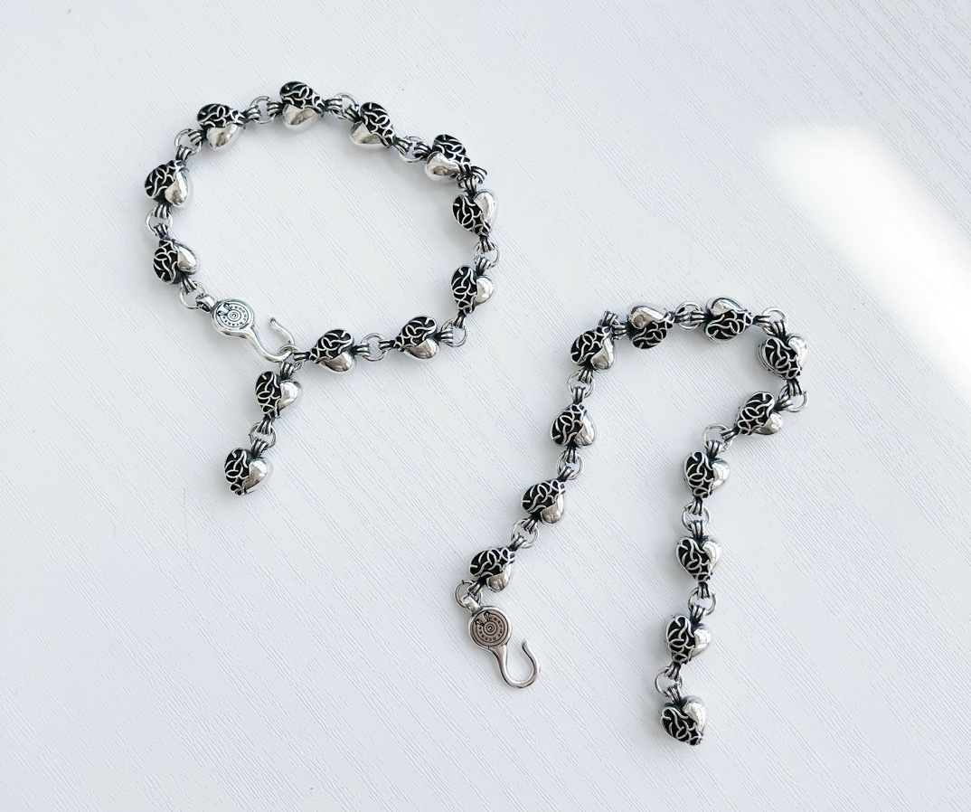Chrome Hearts Hearts 克罗心爱心藤蔓手链丨情侣必收