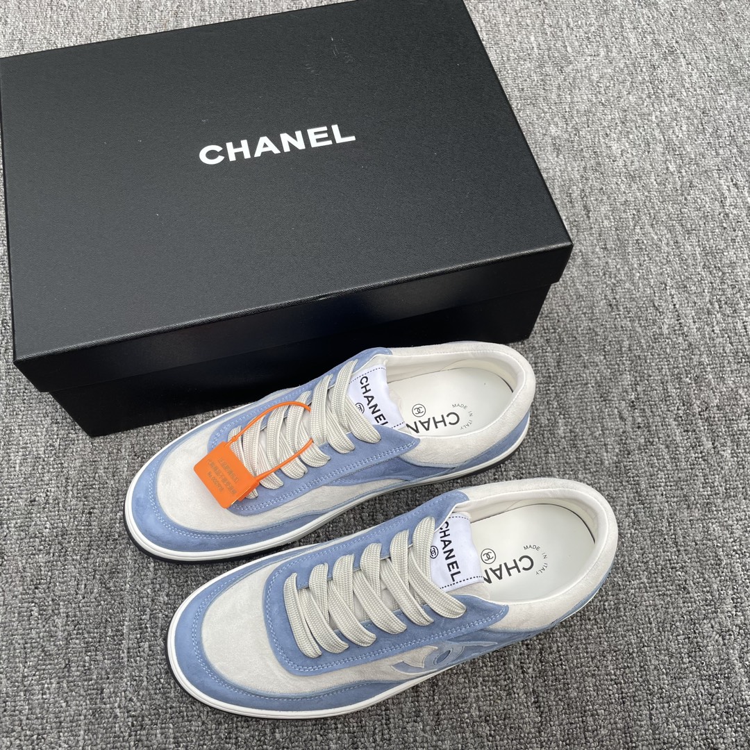 Los nuevos zapatos deportivos casuales de cuero para hombre Real Chanel/Chanel Chanel están confeccionados con parte su…