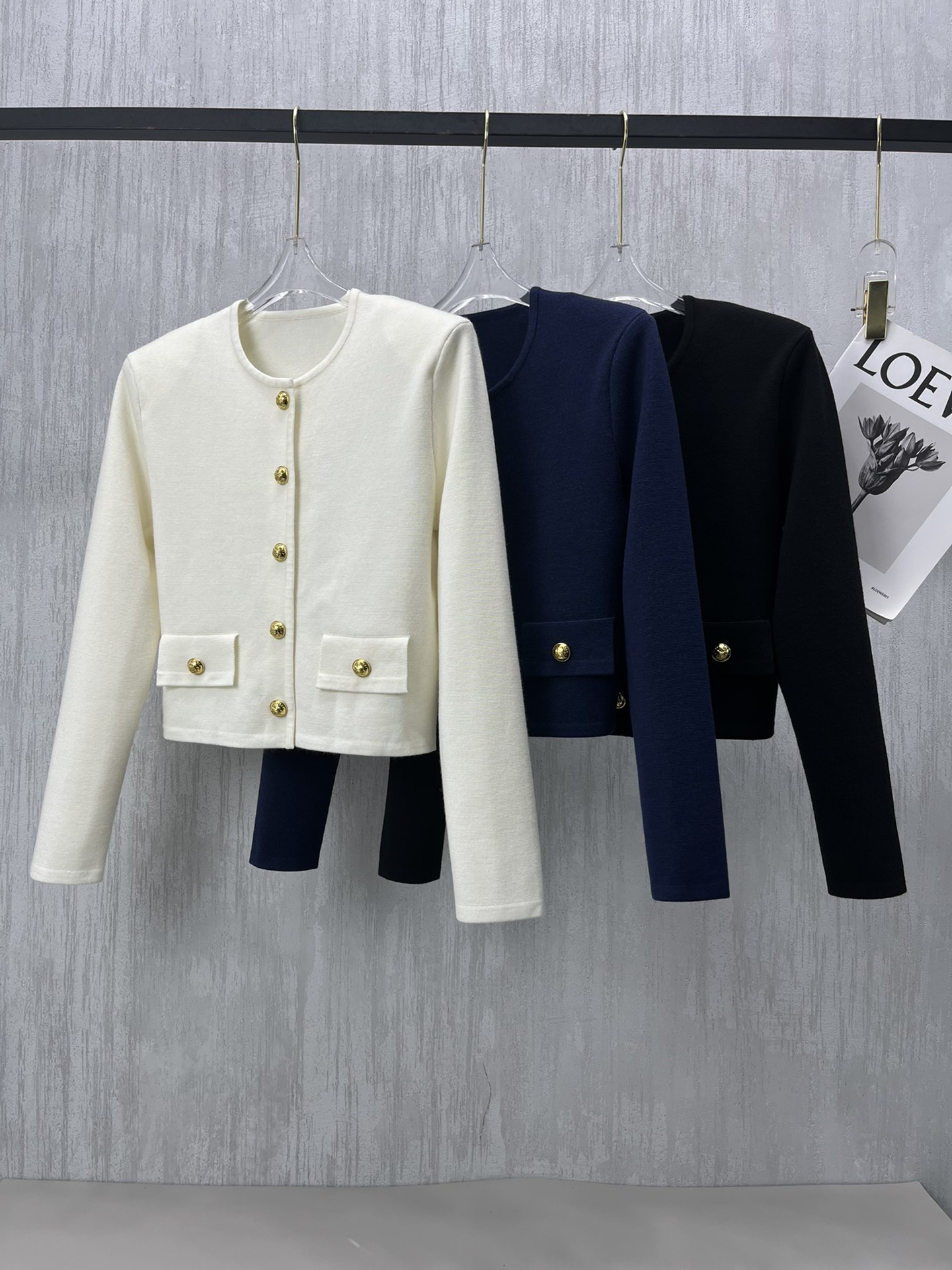 Celine Clothing Coats & Jackets Gold Hardware Wool Fall/Winter Collection Fashion