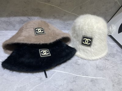 Chanel Hats Bucket Hat Rabbit Hair