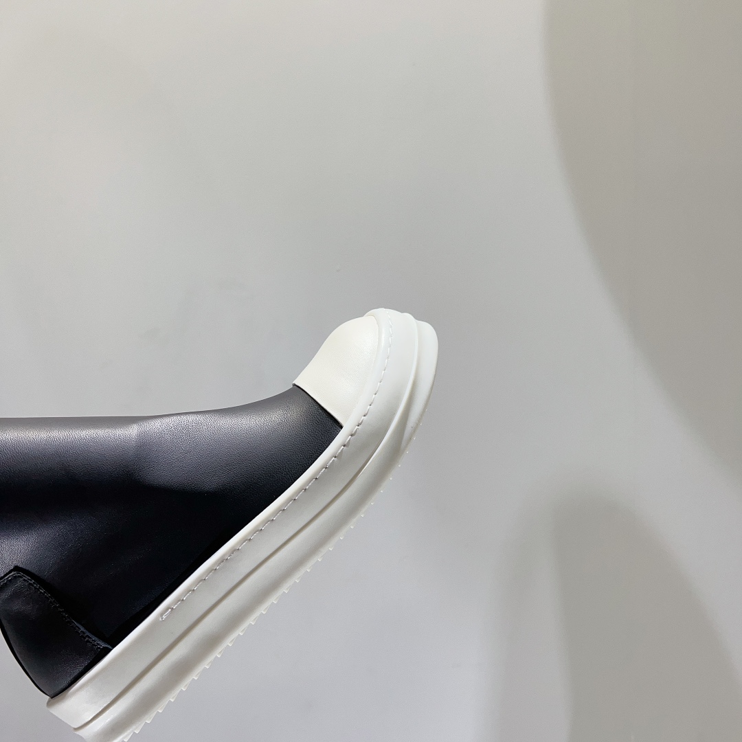 “High-Legged Rick Owens Boots: Spicy Style with TPU Cream Base” - 图片 9