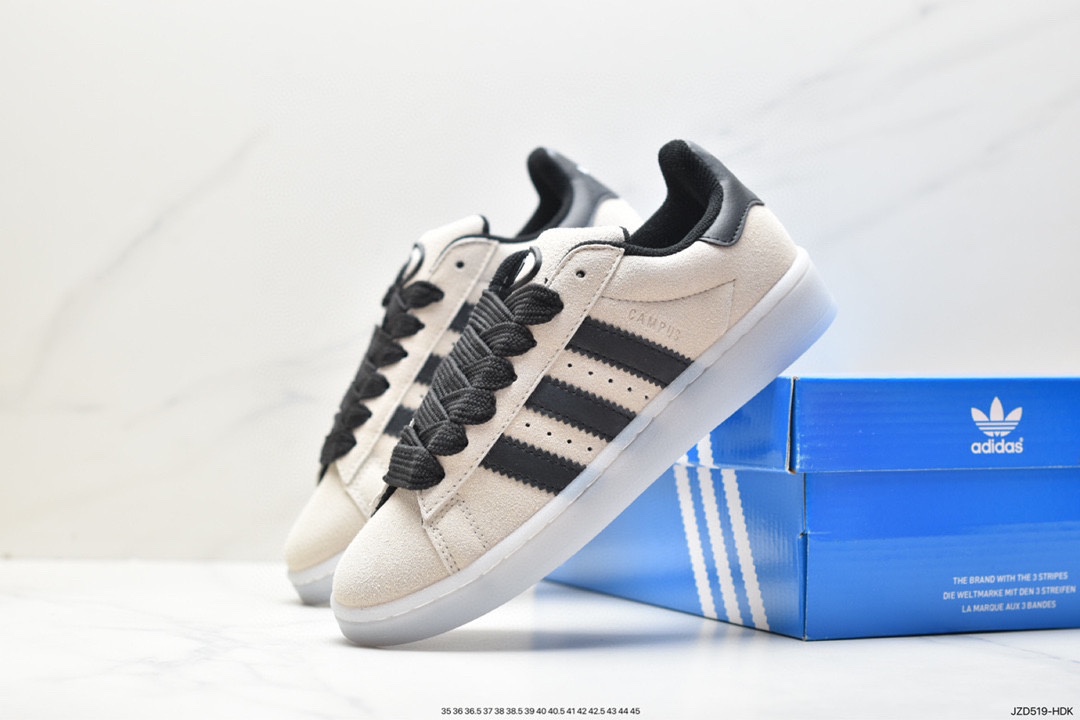 Adidas Campus Bold 00S Clover Campus Series Men's and Women's Casual Shoes Couples All-match Sneakers Sports Men's Shoes Women's Shoes HQ8711