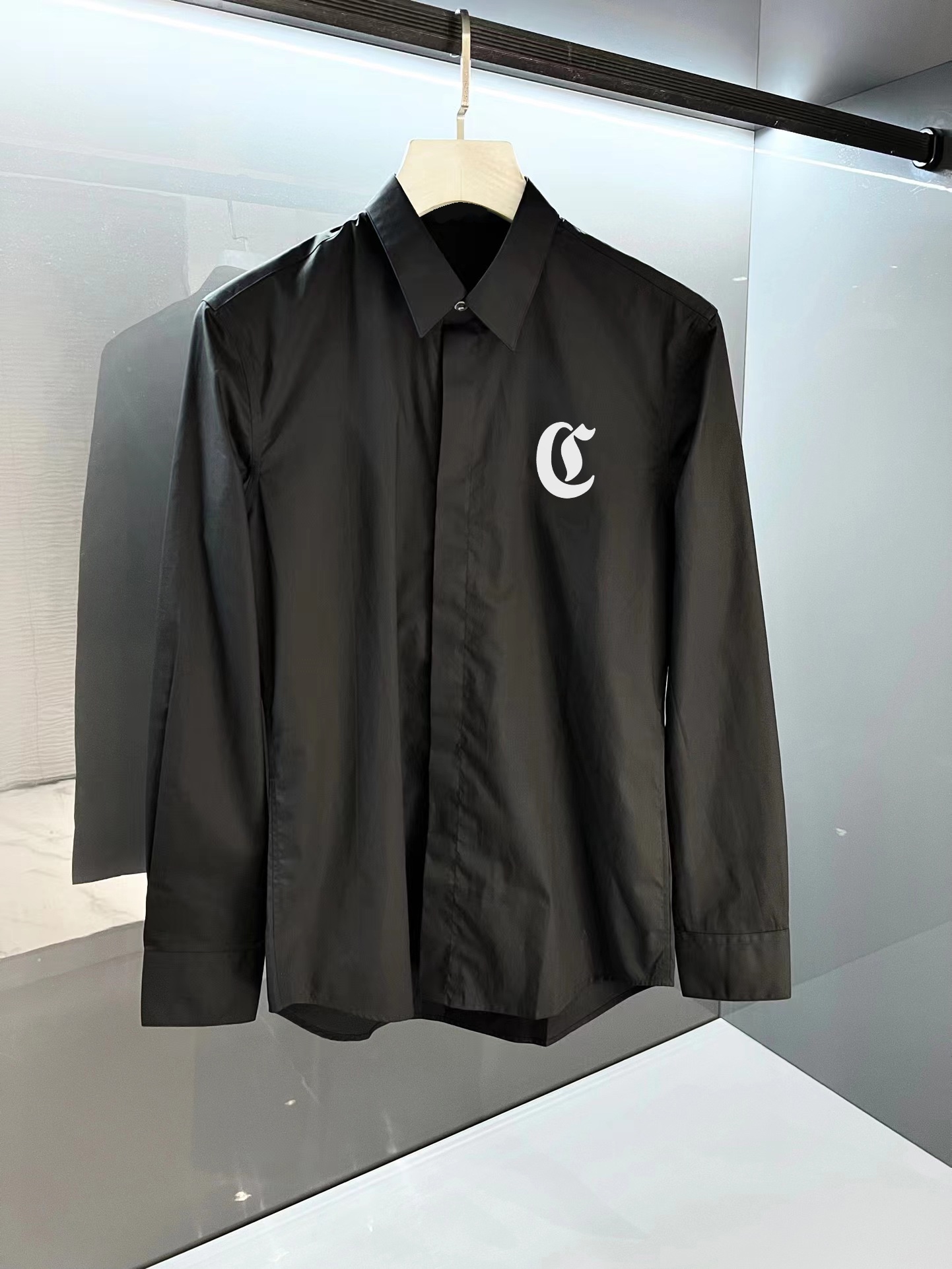 Celine Buy Clothing T-Shirt Black White Printing Cotton Short Sleeve
