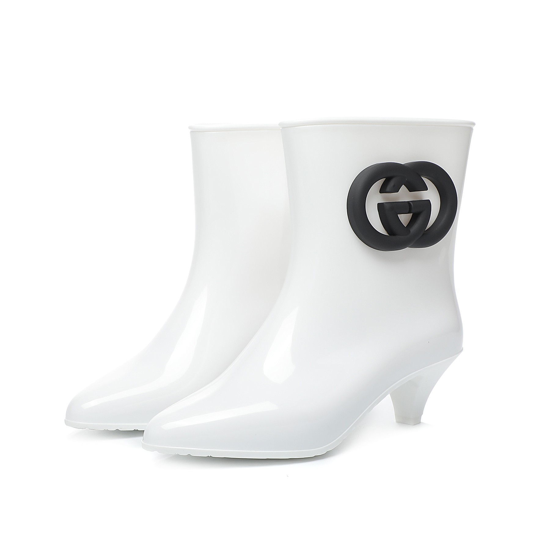 Spot, spot, spot. Botas de agua GUCCI. placa original 1:1 copia, material de PVC, después de 4 meses