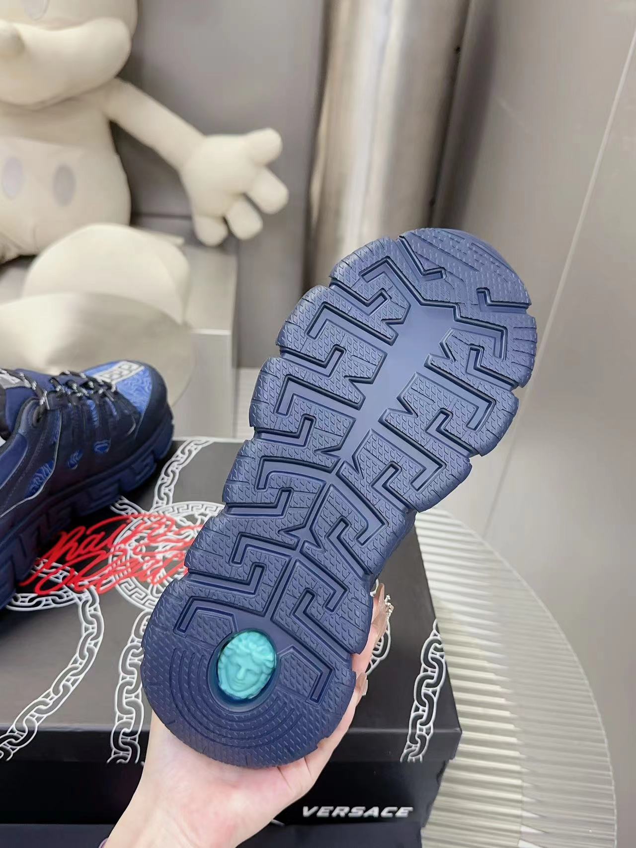 Versace Couple Sneakers: Original High-End Design, Full Colour, Vendor Price 667 💰 - 图片 8