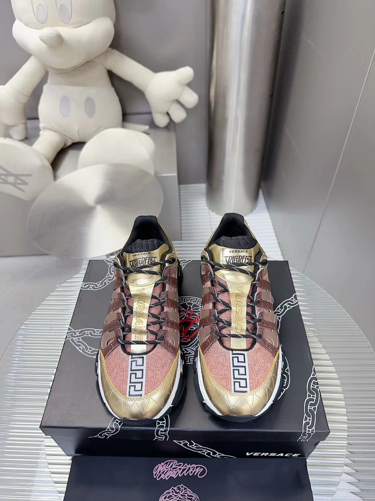 Versace Couple Sneakers: Original Design, High-End, Full Colour, Vendor Price 667 💰 - 图片 1