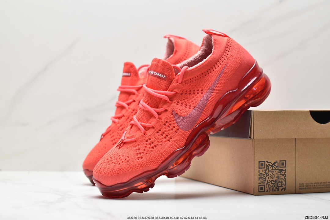 Nk Vapormax 2023 Flyknit 2023 flying woven breathable leisure full palm air cushion running shoes DV1678-600