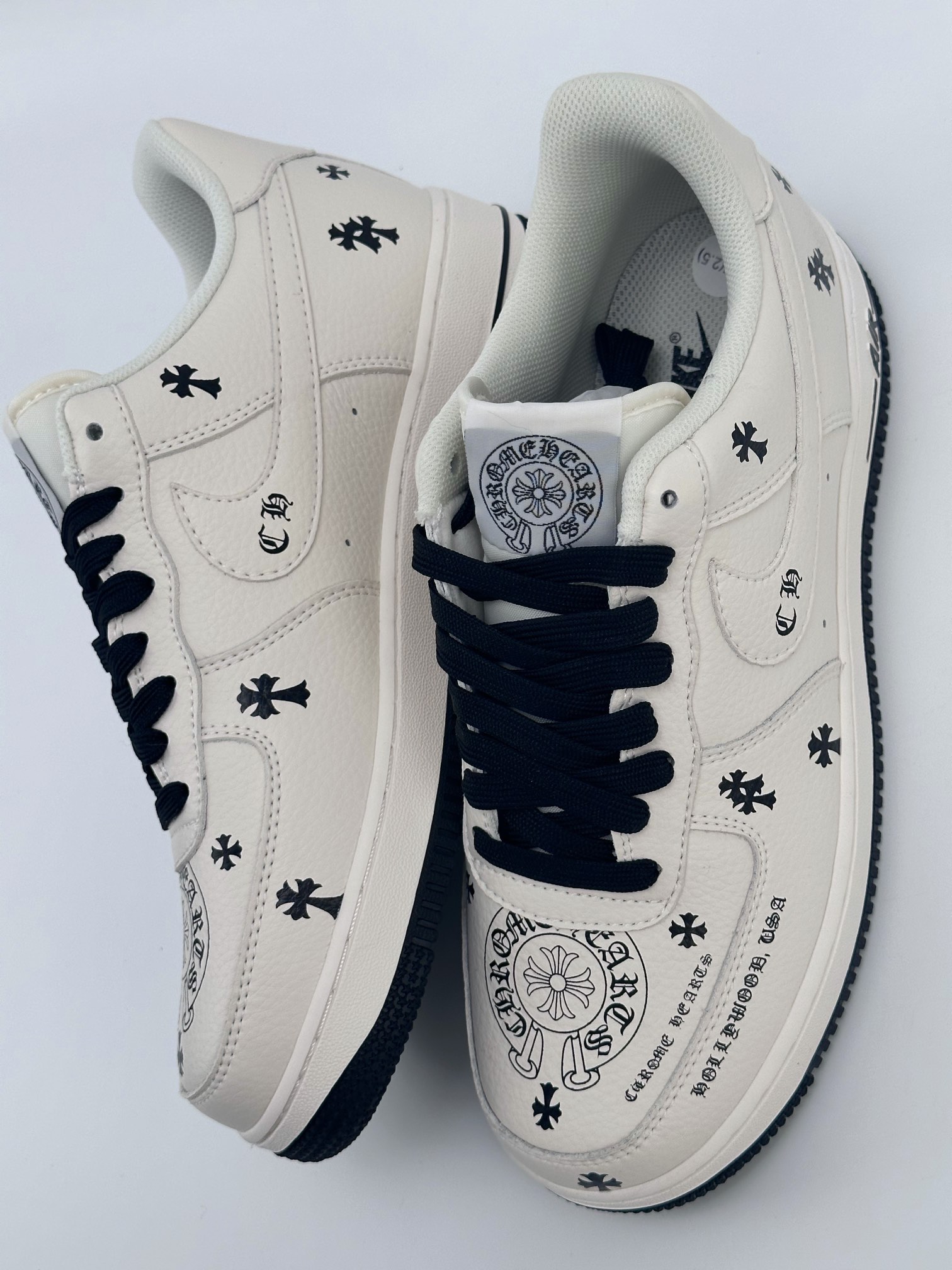 Nike Air Force 1 Low 07 x Chrome Hearts White and Black Chrome Heart Print KL2307-501