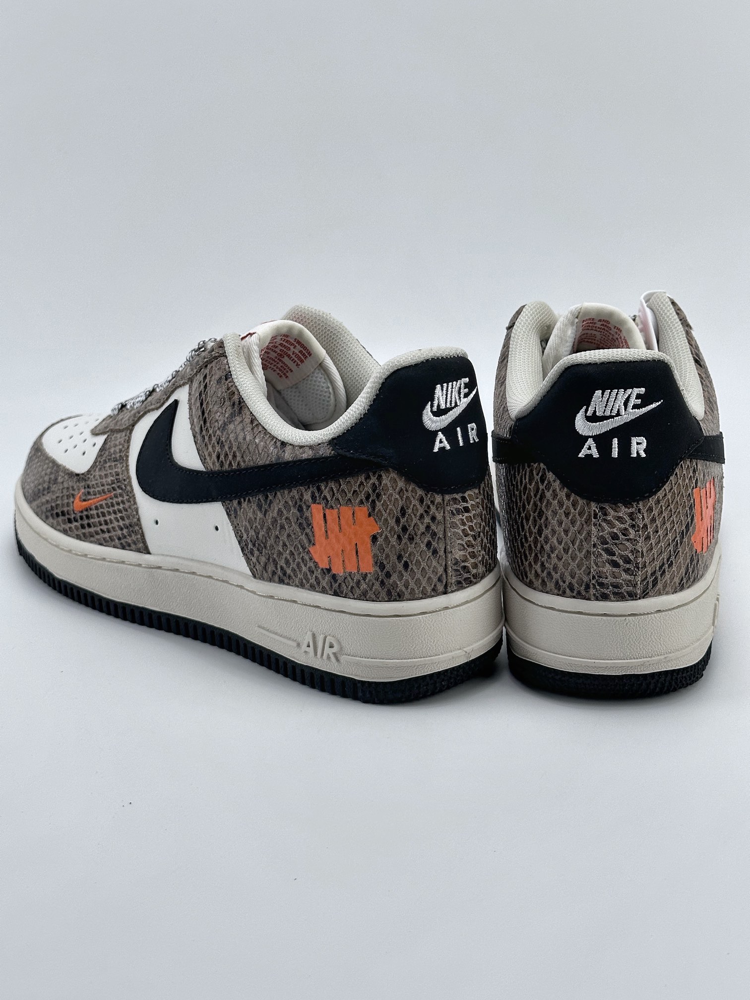 Nike Air Force 1 Low 07 Black Brown Python Pattern BS9055-830