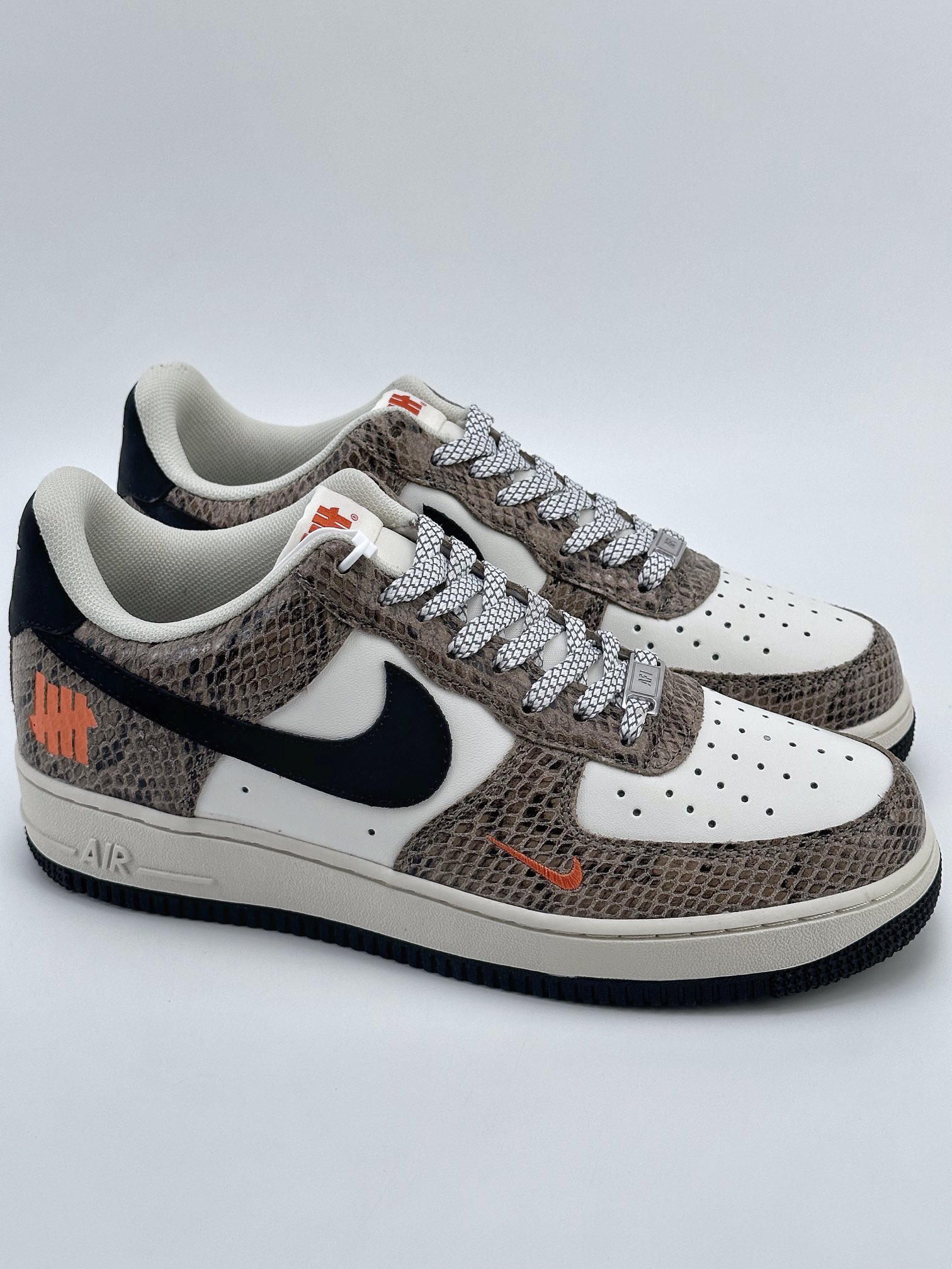 Nike Air Force 1 Low 07 Black Brown Python Pattern BS9055-830