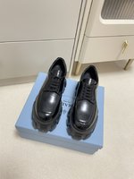Prada Replica
 Loafers Plain Toe Platform Shoes Cowhide Patent Leather Sheepskin Casual
