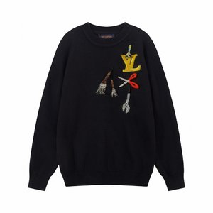 Louis Vuitton Clothing Sweatshirts Black Long Sleeve