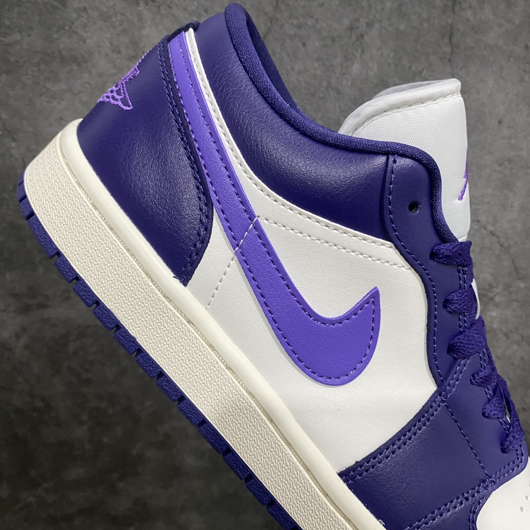 [DT Pure Original] Air Jordan AJ1 Low Low-top White and Purple DC0774-502