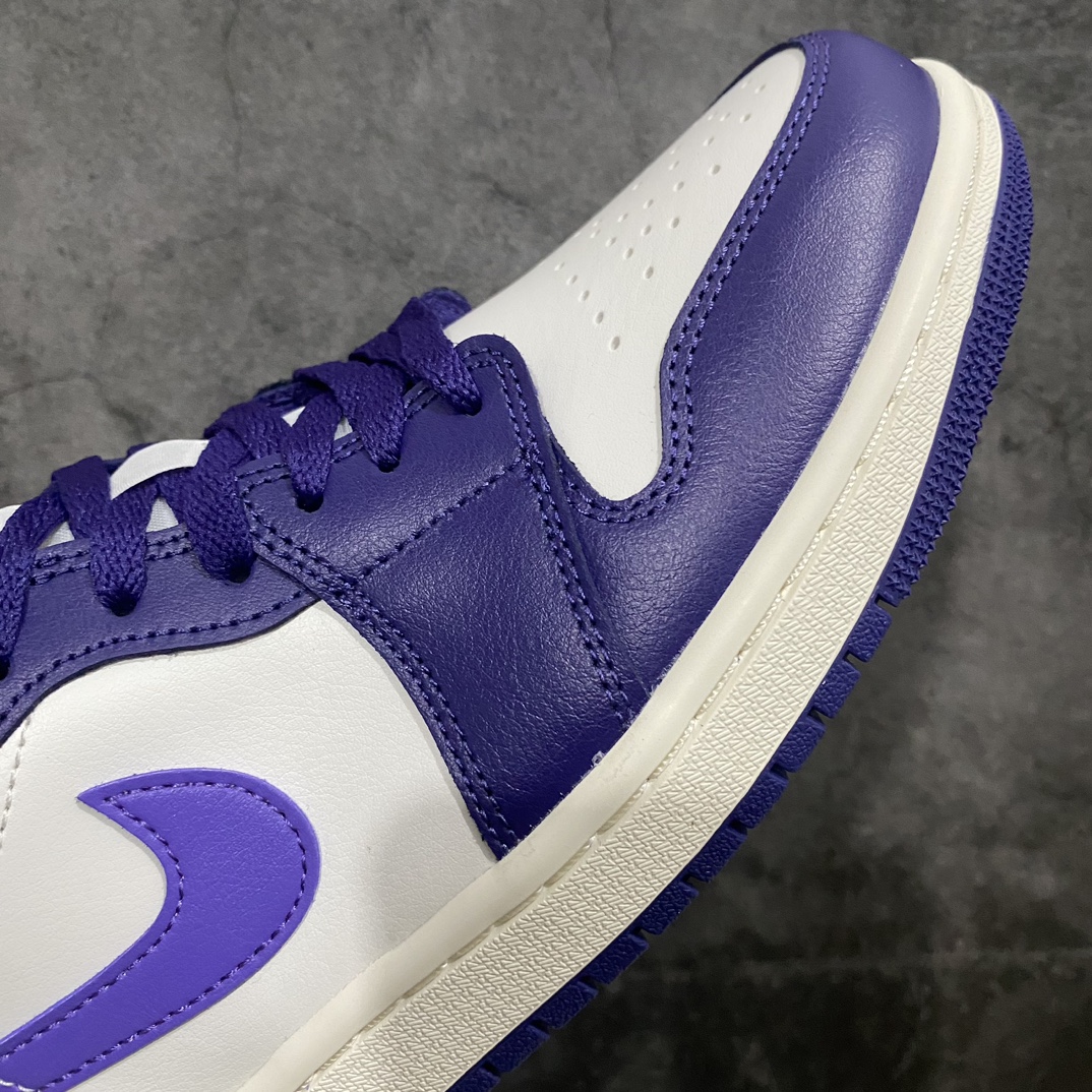 [DT Pure Original] Air Jordan AJ1 Low Low-top White and Purple DC0774-502