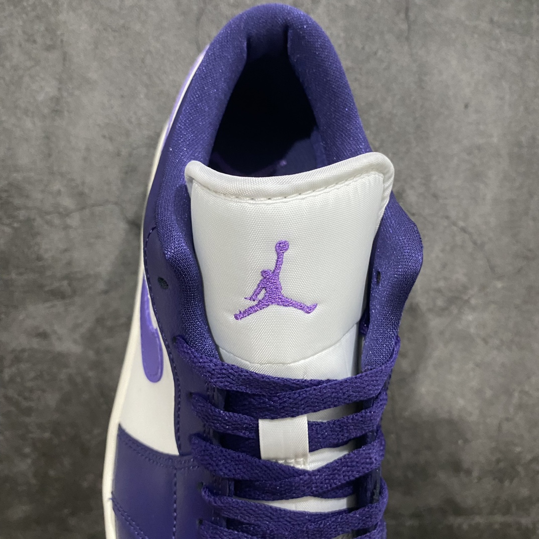 [DT Pure Original] Air Jordan AJ1 Low Low-top White and Purple DC0774-502