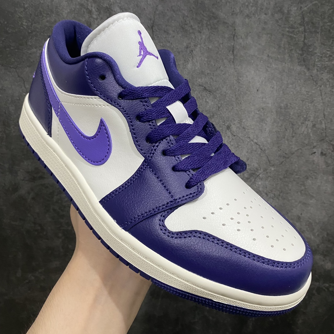 [DT Pure Original] Air Jordan AJ1 Low Low-top White and Purple DC0774-502