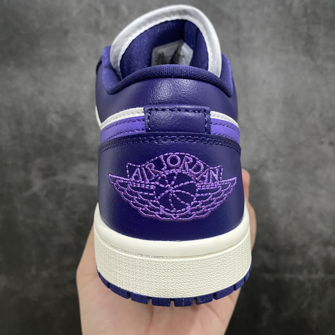 [DT Pure Original] Air Jordan AJ1 Low Low-top White and Purple DC0774-502