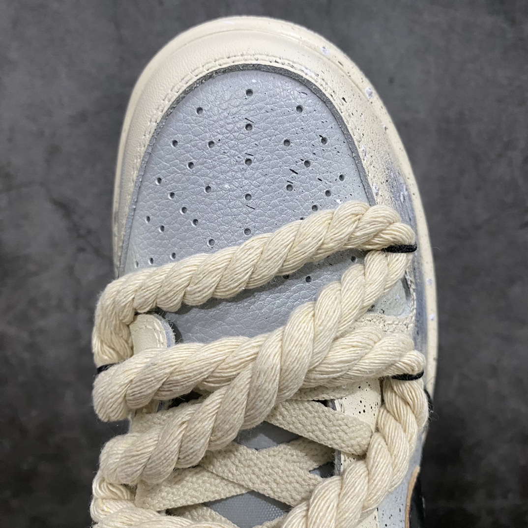 [Customized version] Nike Dunk Low Oxidized Old Oxidized Old Hemp Rope Straps Dip-dyed Desert Low-top Sneakers Off-white DJ6188-003