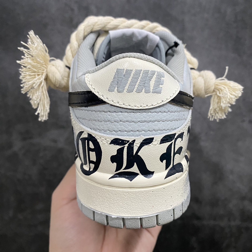 [Customized version] Nike Dunk Low Oxidized Old Oxidized Old Hemp Rope Straps Dip-dyed Desert Low-top Sneakers Off-white DJ6188-003