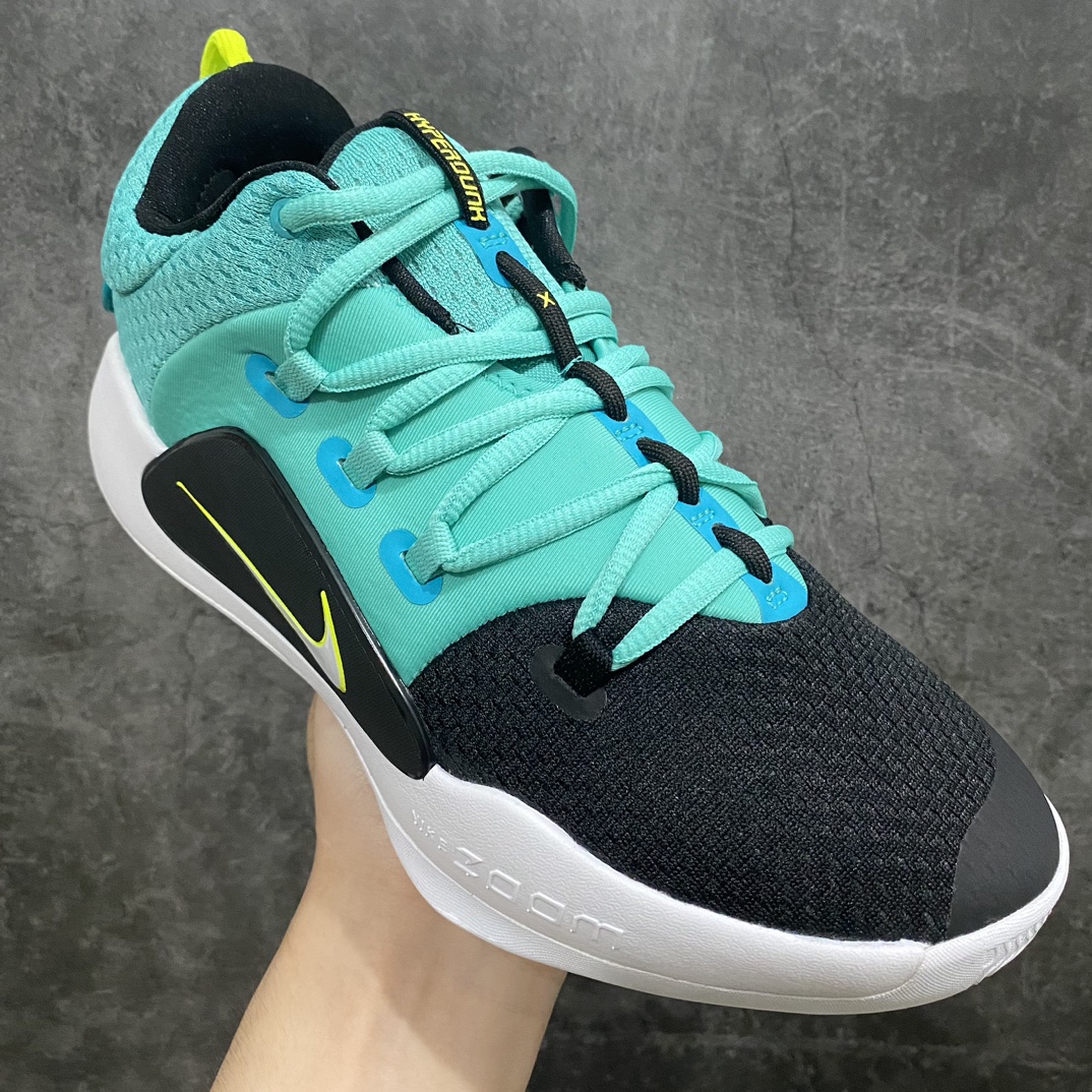 [K version pure original] NK Hyperdunk X low TB HD2018 actual basketball shoes black green white AR0465-300