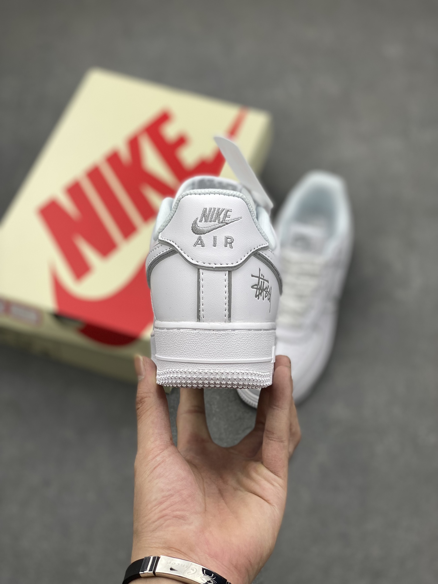Nike x Stussy Air Force 1 Low White Sneakers - Limited Edition Collab 5 i1694386167 2125 3