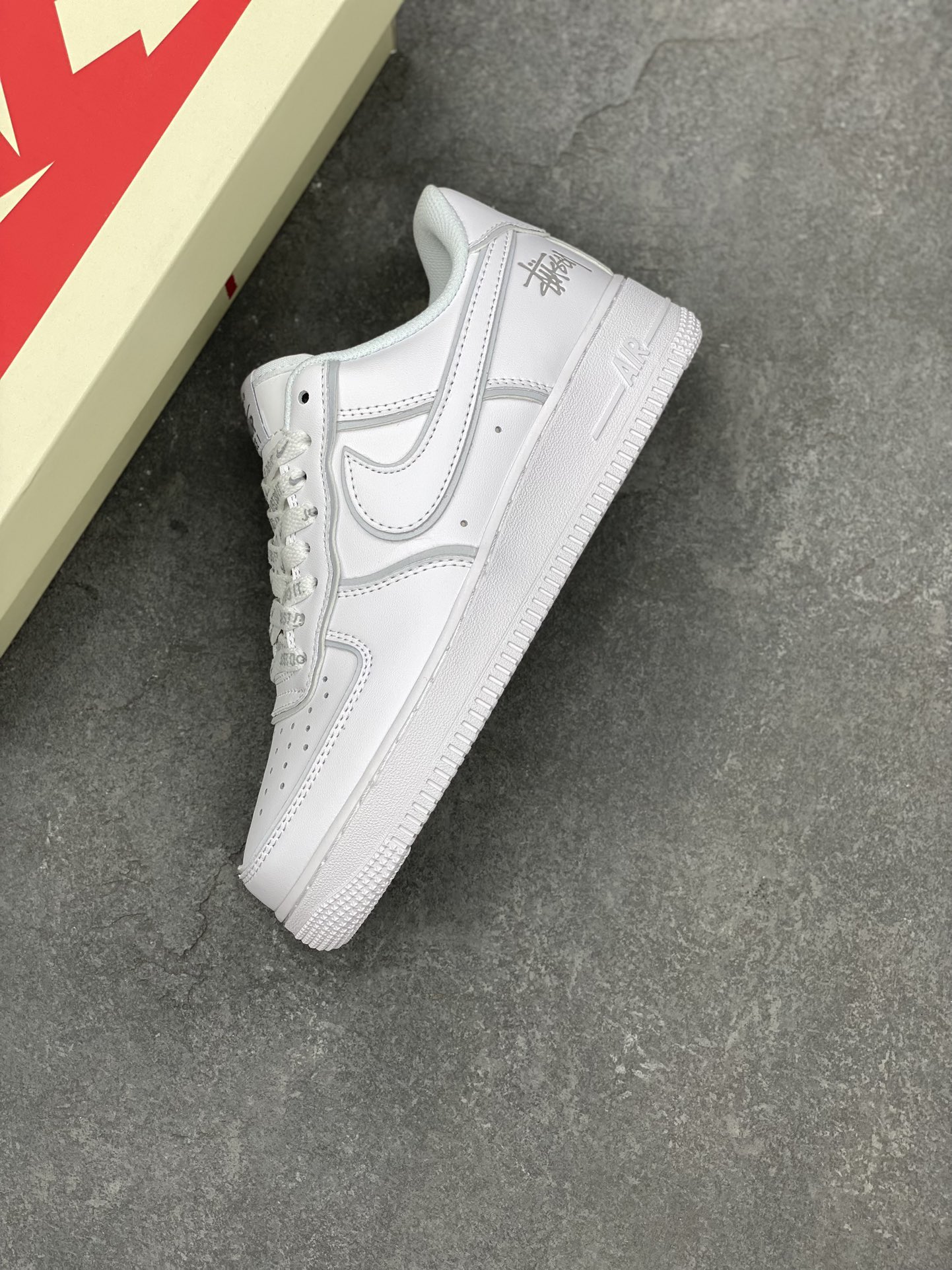 Nike x Stussy Air Force 1 Low White Sneakers - Limited Edition Collab 8 i1694386167 7661 6