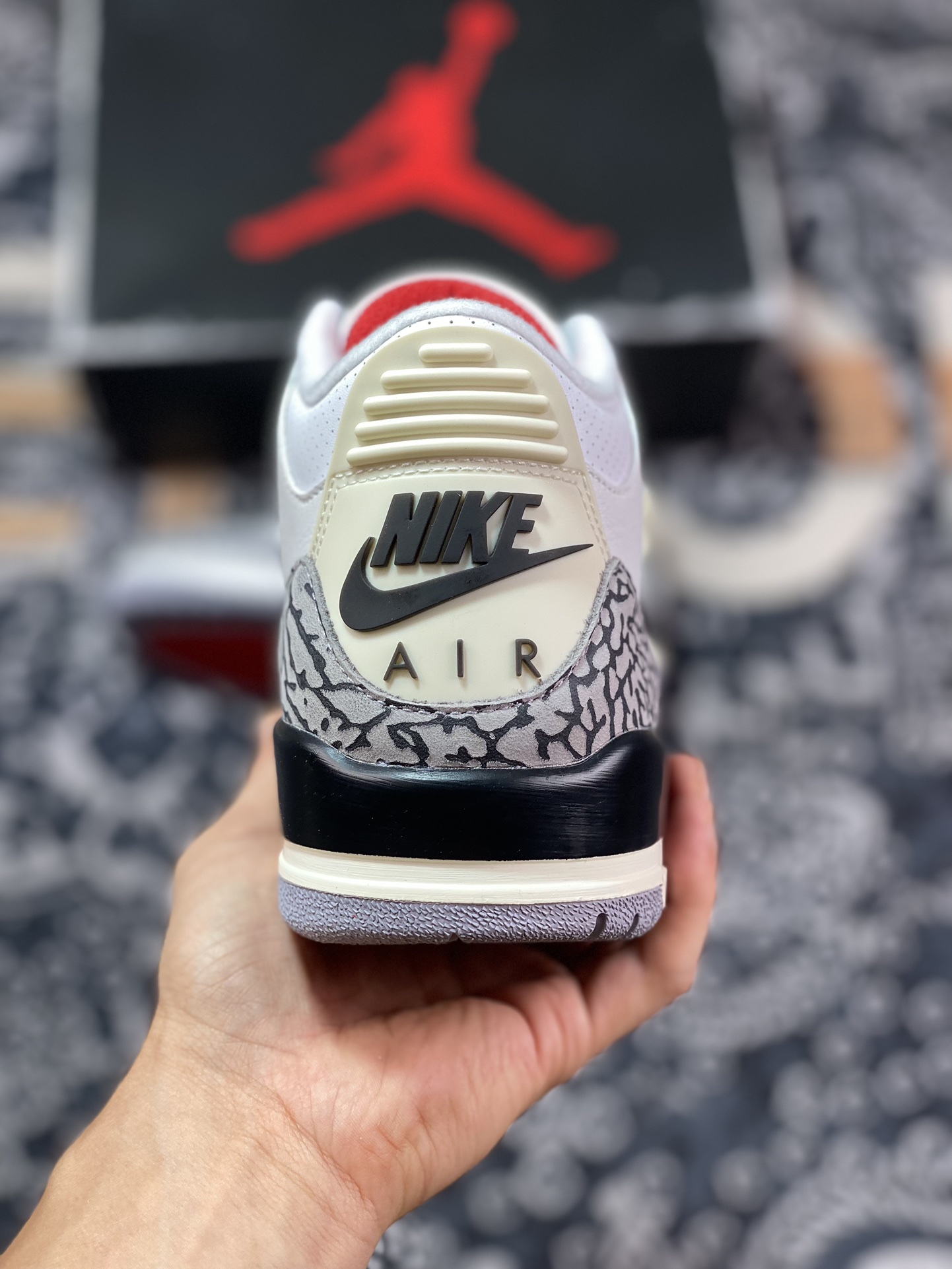 老汪纯原生产线 Air Jordan AJ3 Retro 做旧白水泥 DN3707-100