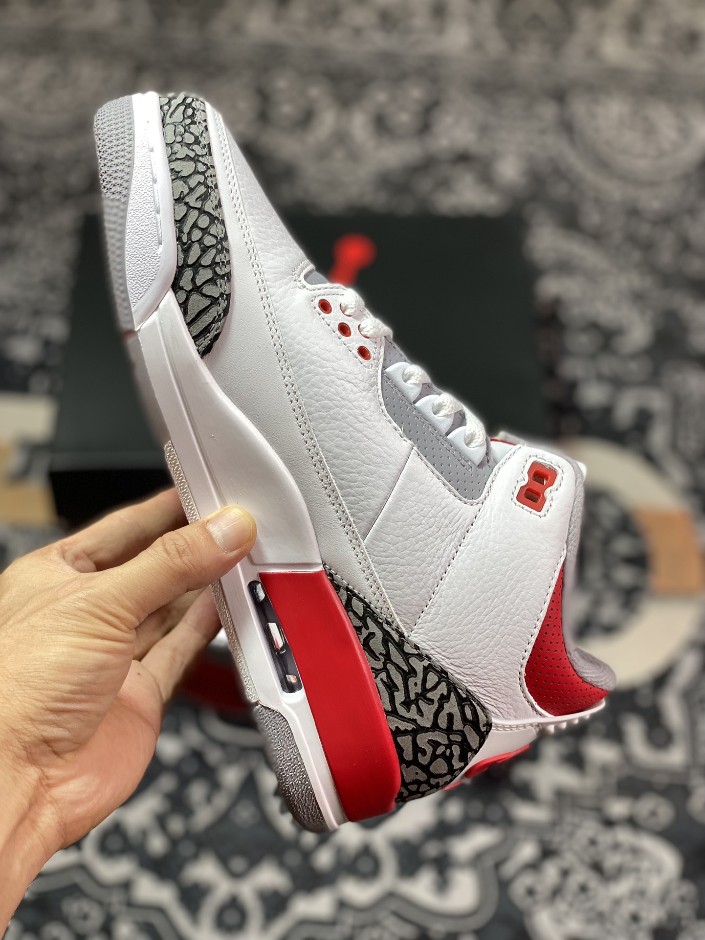 老汪纯原生产线Air Jordan 3 火焰红 DN3707-160