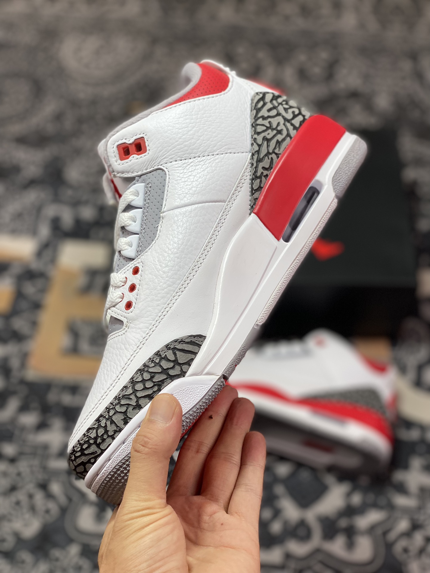 老汪纯原生产线Air Jordan 3 火焰红 DN3707-160