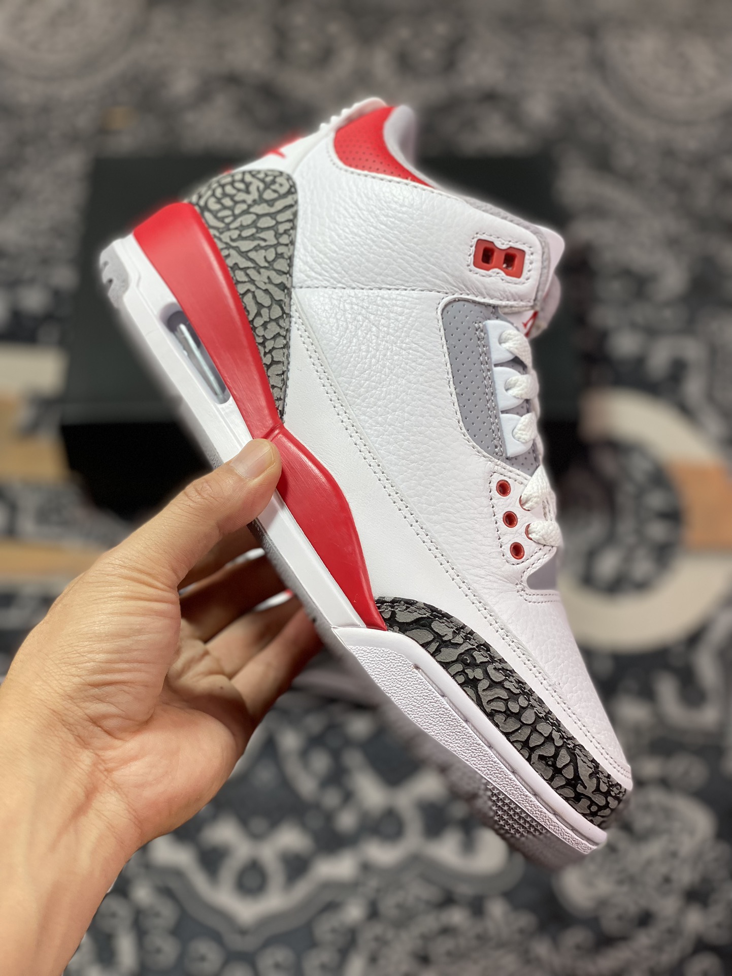 老汪纯原生产线Air Jordan 3 火焰红 DN3707-160