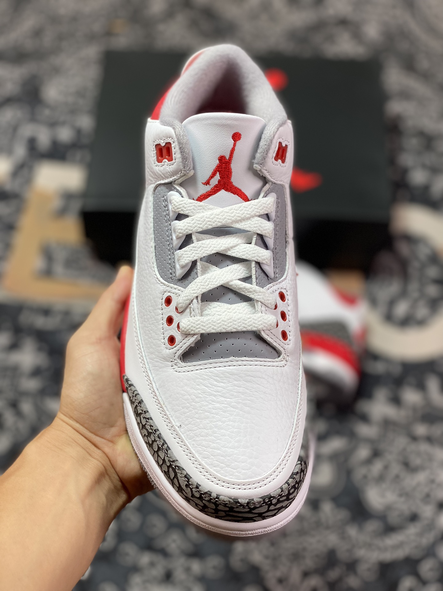 老汪纯原生产线Air Jordan 3 火焰红 DN3707-160