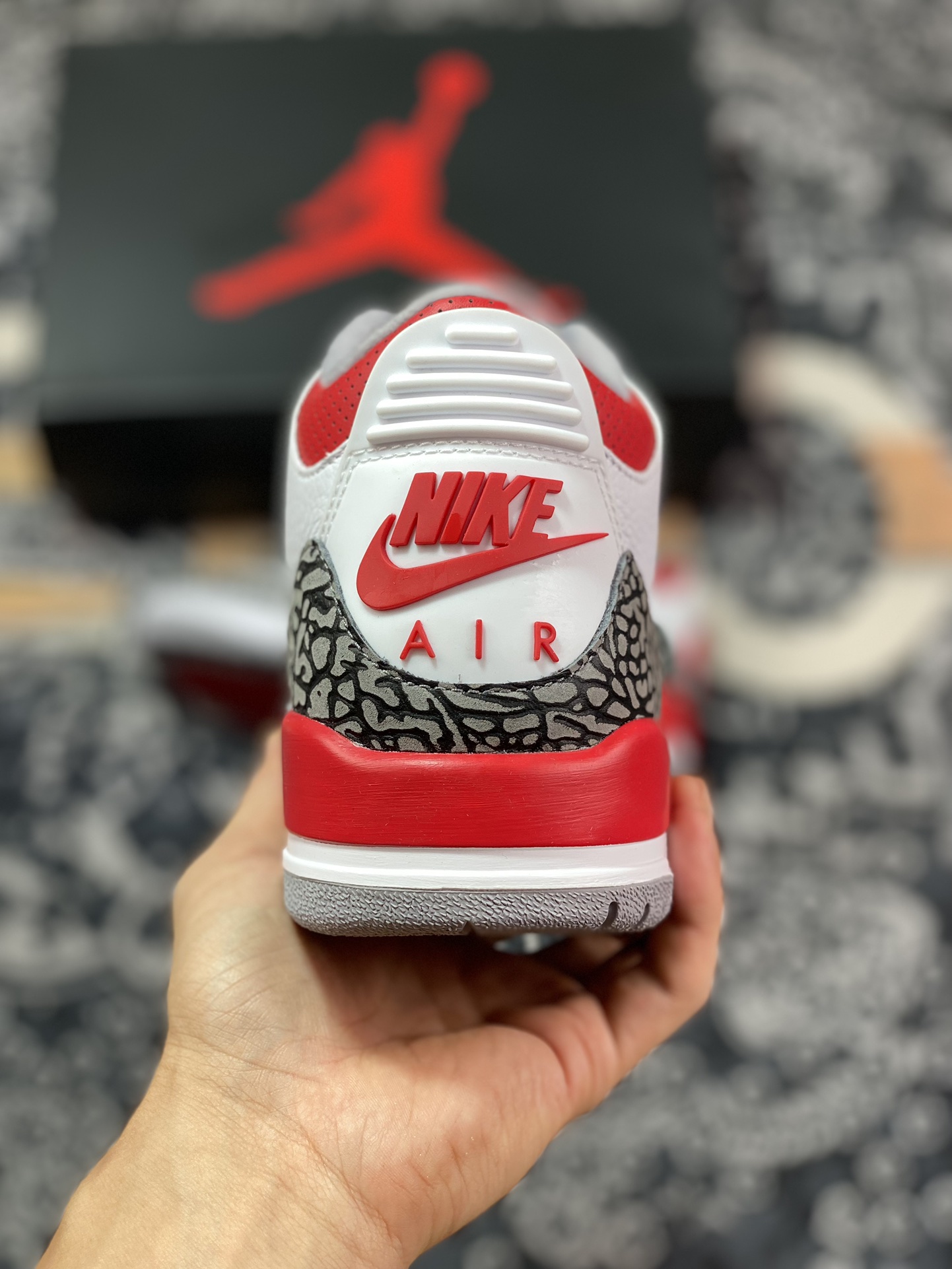 老汪纯原生产线Air Jordan 3 火焰红 DN3707-160