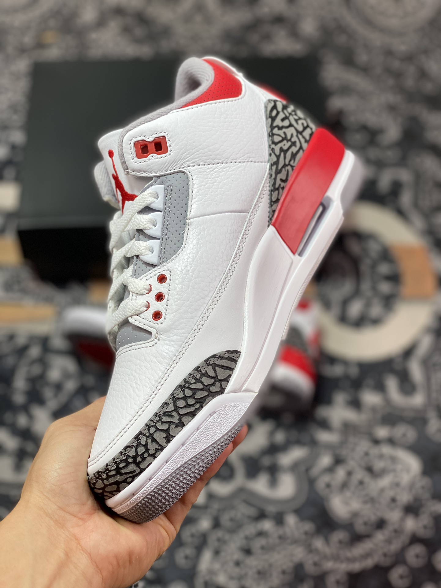 老汪纯原生产线Air Jordan 3 火焰红 DN3707-160