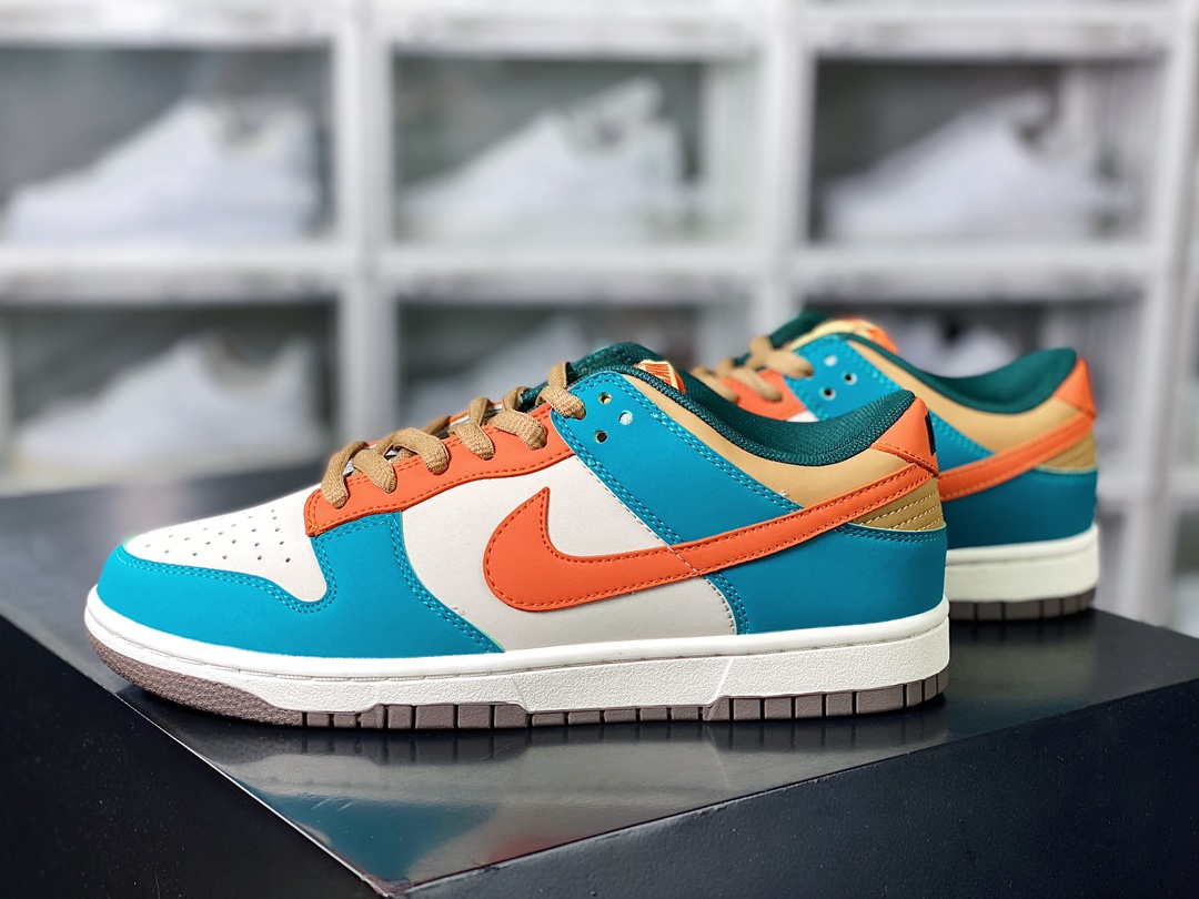 Nike SB Dunk Low ”DRAGON BALL” dunk series low-top casual sports skateboard shoes ”Mihu Green Orange Trunks” GP1255-025