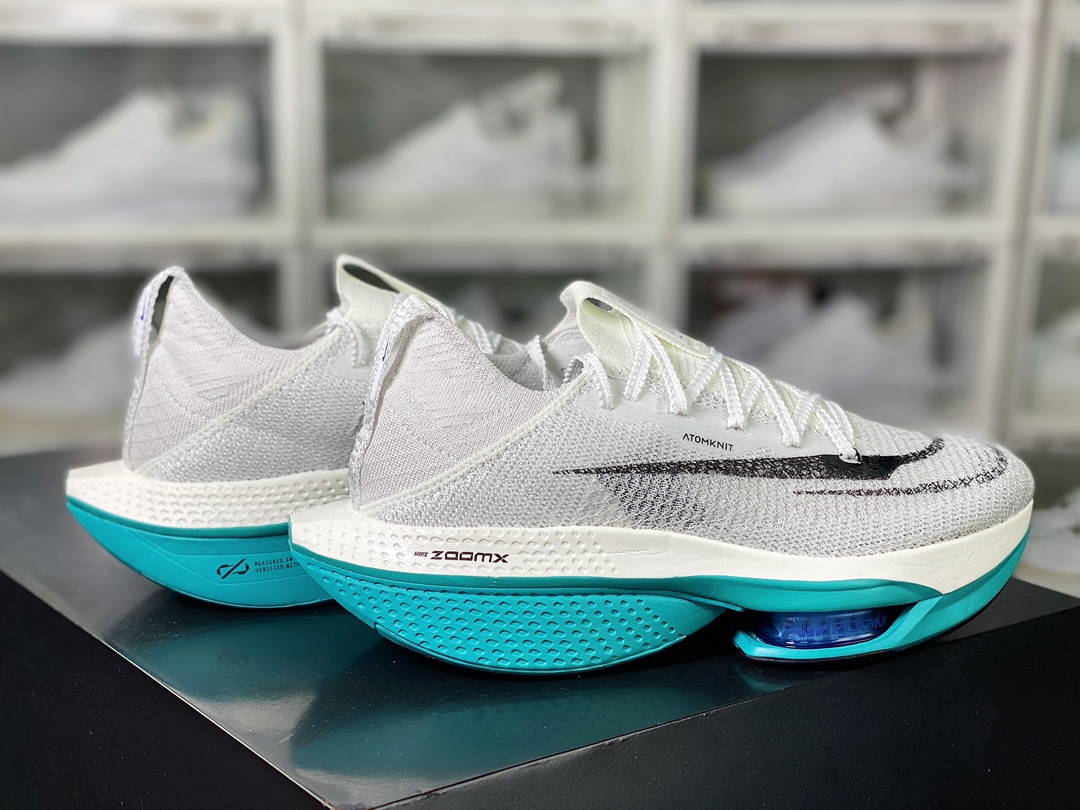 Air ZoomX AlphaFly NEXT% 2”Mint Foam” Alpha 2 series running shoes ”knitted white mint green” DN3555-100