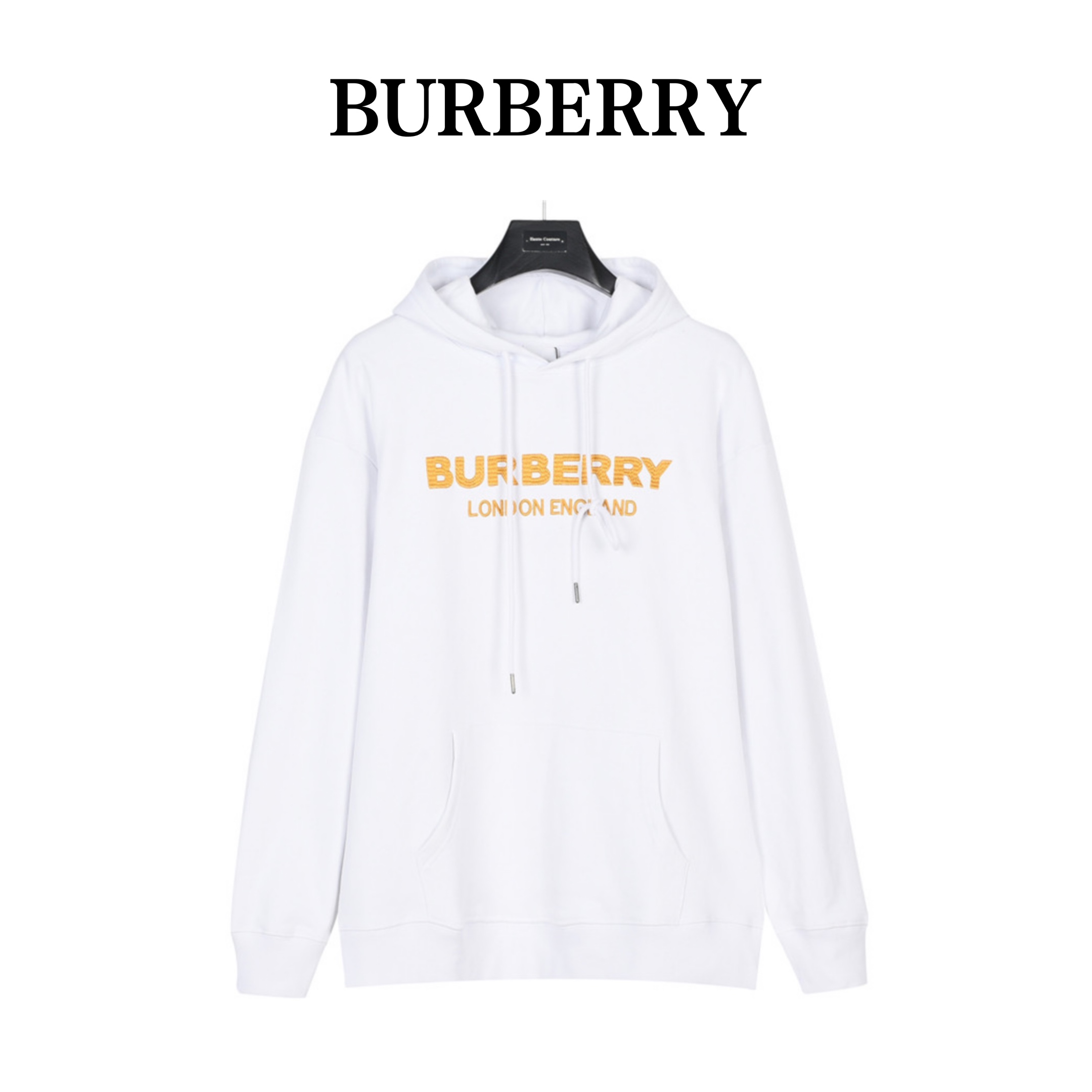 Burberry/巴宝莉榻榻米logo榻榻米刺绣连帽卫衣