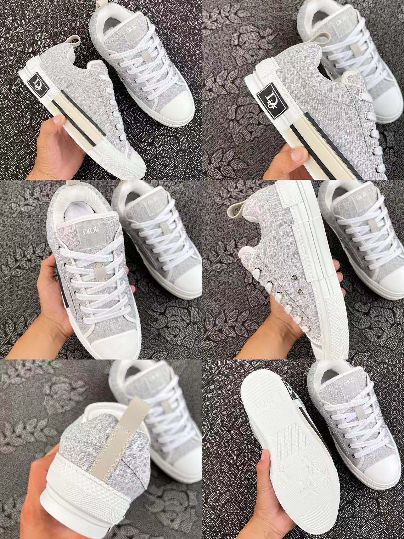 999 ?顺丰包邮 DIOR 迪奥 新款B23字母logo 低帮时尚板鞋 四色合集出货！? size：36-45 此批纯福利 代工厂跟单的东西 带原盒 少量原厂货 供应海外代购的一批 自行对比价格 新款的B23鞋款太好看了吧 鞋底也是有小有心机的 设计 质感 方面 全全在线 走路的脚感也很舒适！ 支持得物App/识货App 鉴定 支持90天无理由售后 含质保