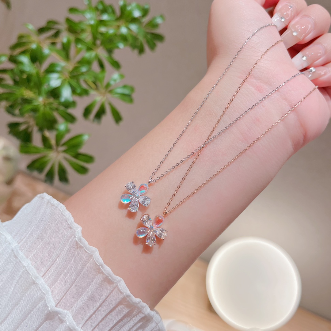 S925 Sterling Silver Necklace Minimalist Father's Day Gold