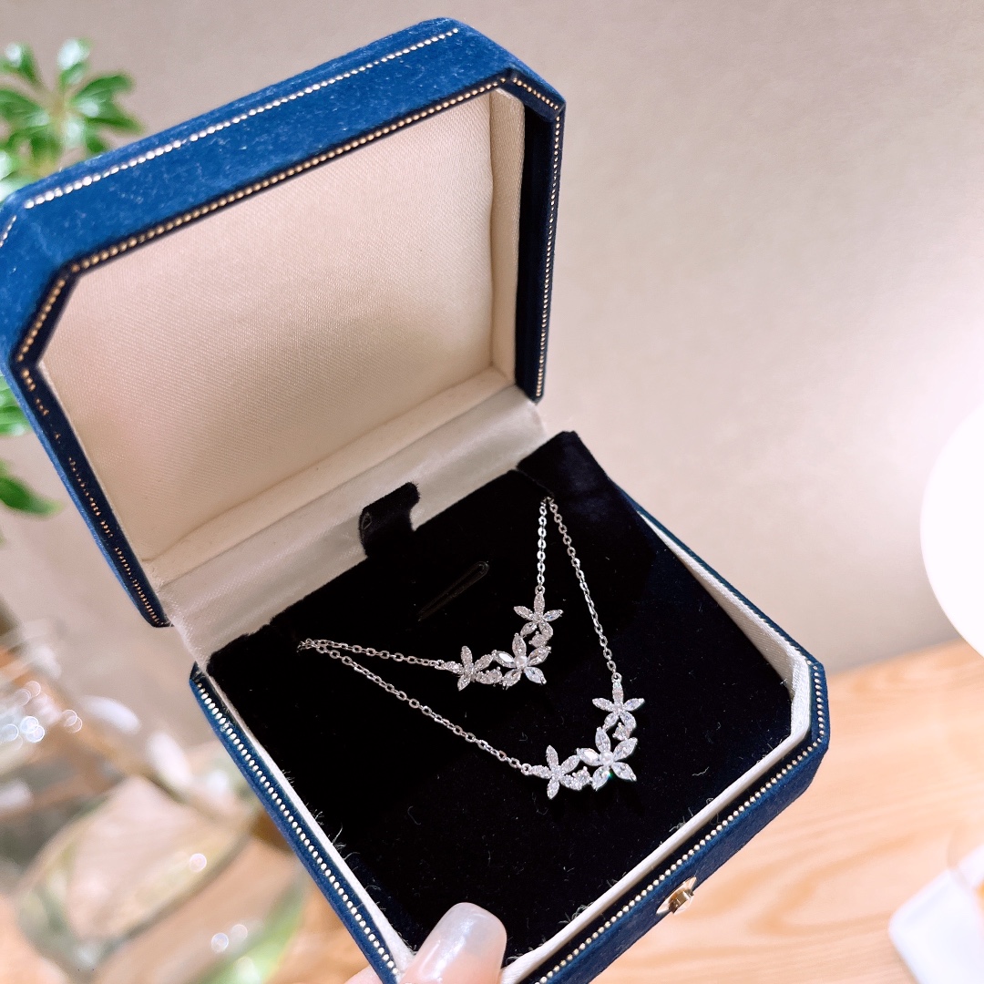 ガーリーS925スターリングシルバーネックレスシルバー 通勤