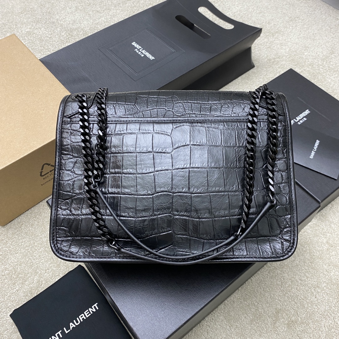 Saint Laurent Niki Medium Chain Bag in Matte Crocodile Embossed Leather 2 i1694434681 4415 1