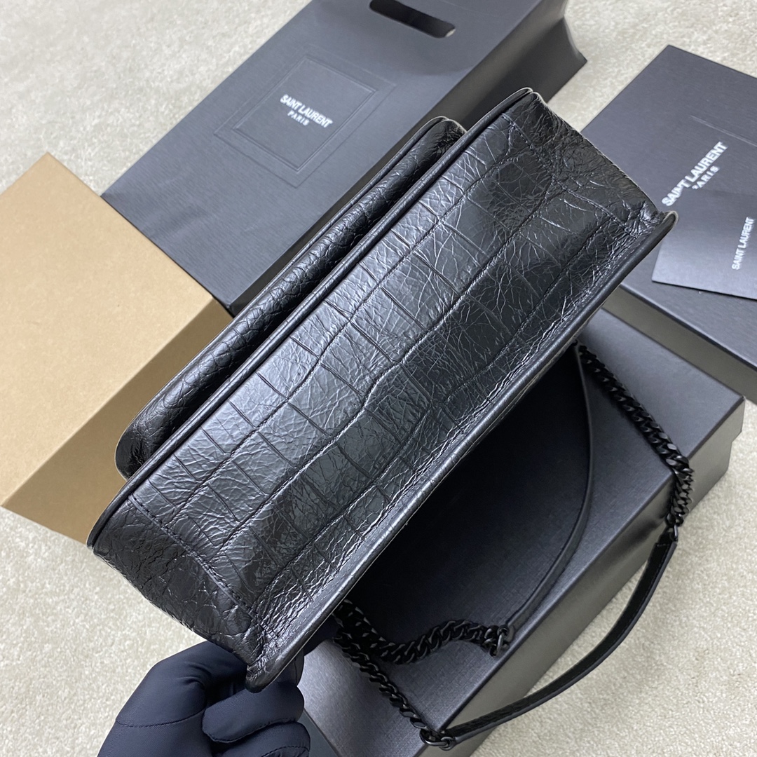 Saint Laurent Niki Medium Chain Bag in Matte Crocodile Embossed Leather 4 i1694434681 8995 3