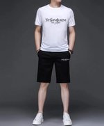 Yves Saint Laurent Clothing Shorts T-Shirt Two Piece Outfits & Matching Sets Men Short Sleeve