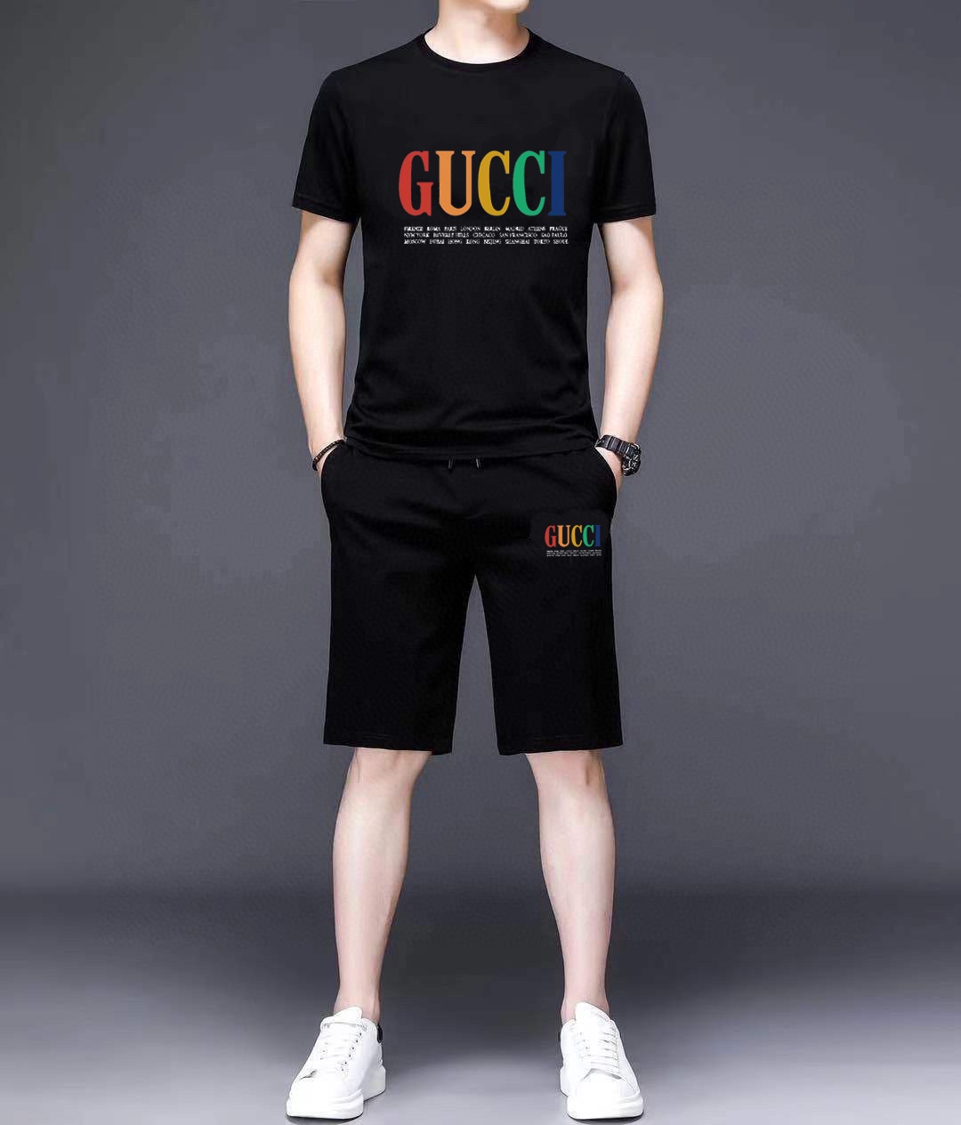 Gucci Clothing Shorts T-Shirt Two Piece Outfits & Matching Sets Men Short Sleeve