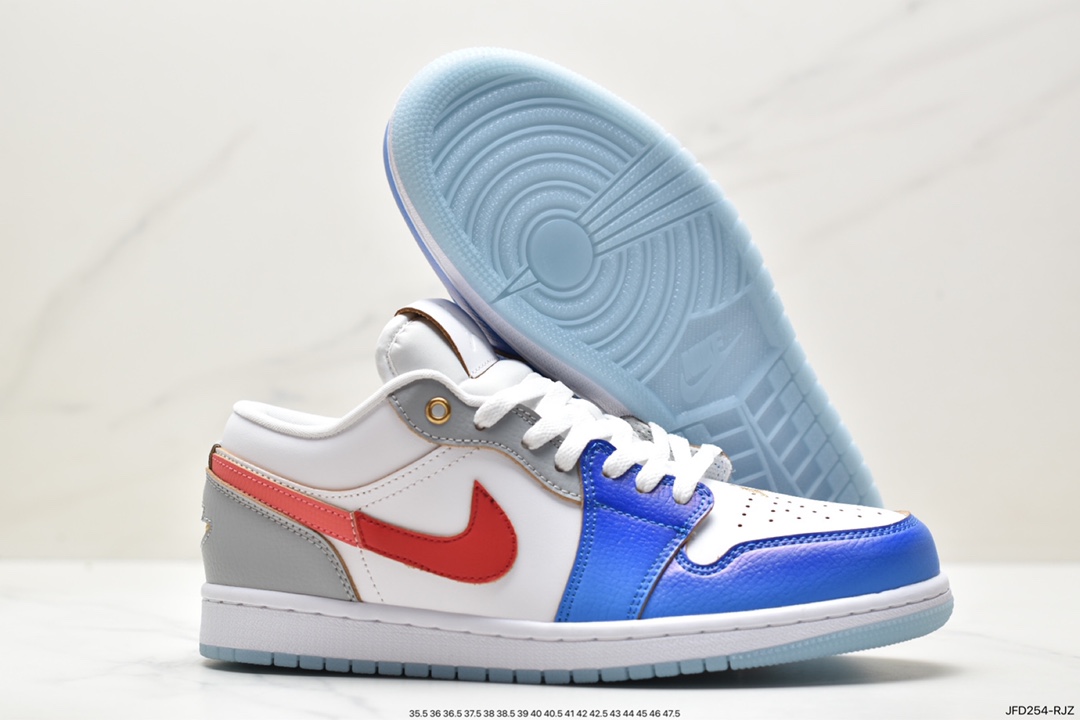 Air Jordan 1 Low White Blue Red FN8901-164